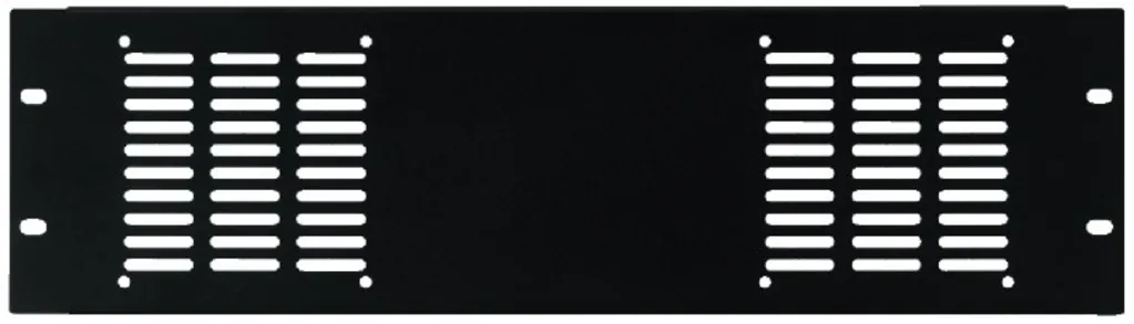 [125979] 19" frontplade 3U for 2 x ventilator