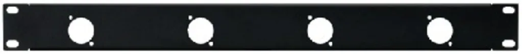 [125981] 19" frontplade 1U 4xXLR