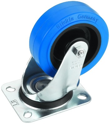[126020] Transporthjul, pos A, 150kg, blå