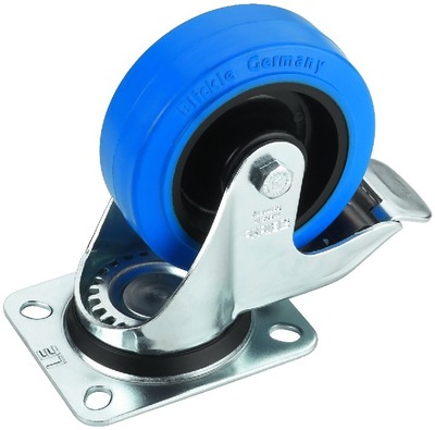 [126021] Transporthjul m/bremse, pos. B, blå
