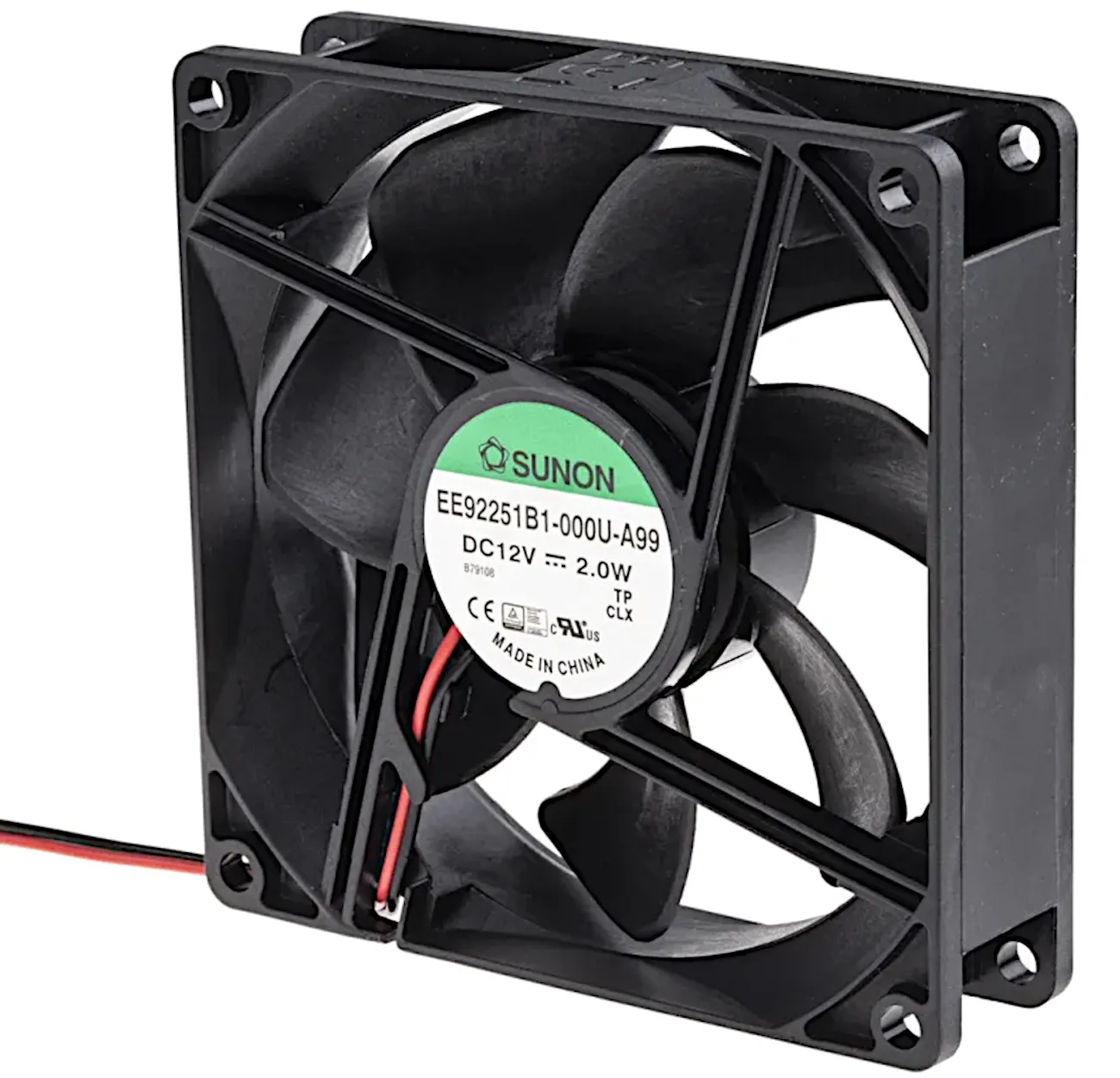 [126088] Fan 12V 92x25 B 87,4m³/h 34dBA
