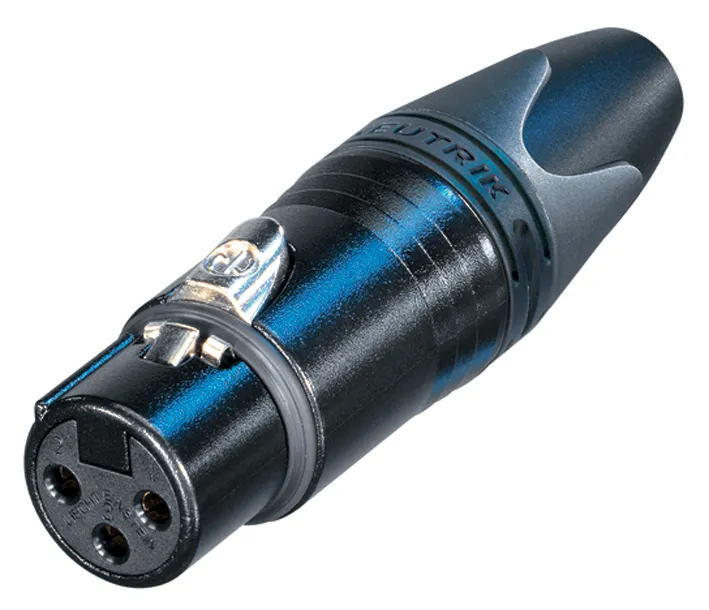 [126428] 3-pol XLR HUN NEUTRIK SORT