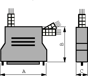 [136990] D-sub-hætte plast 50P