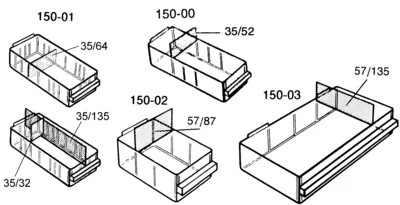 [137008] Skuffe for RAACO24 135x87x57mm.