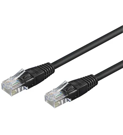 [137393] NETVÆRKSKABEL CAT5e UTP SORT 2m
