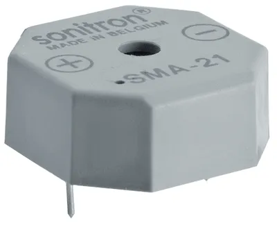 [137406] Buzzer 21x21mm PC 1,5-24VDC 9,5mA 85dB