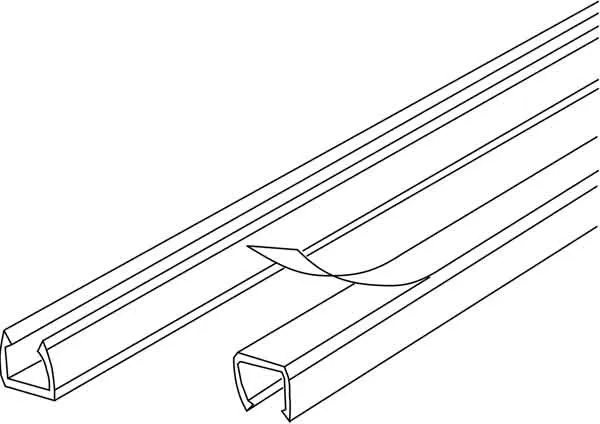 [137461] Kabelkanal 6 x 7mm, 2 meter, hvid