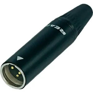 [137532] Mini XLR 3-pol-stik han REAN(NEUTRIK) Sort