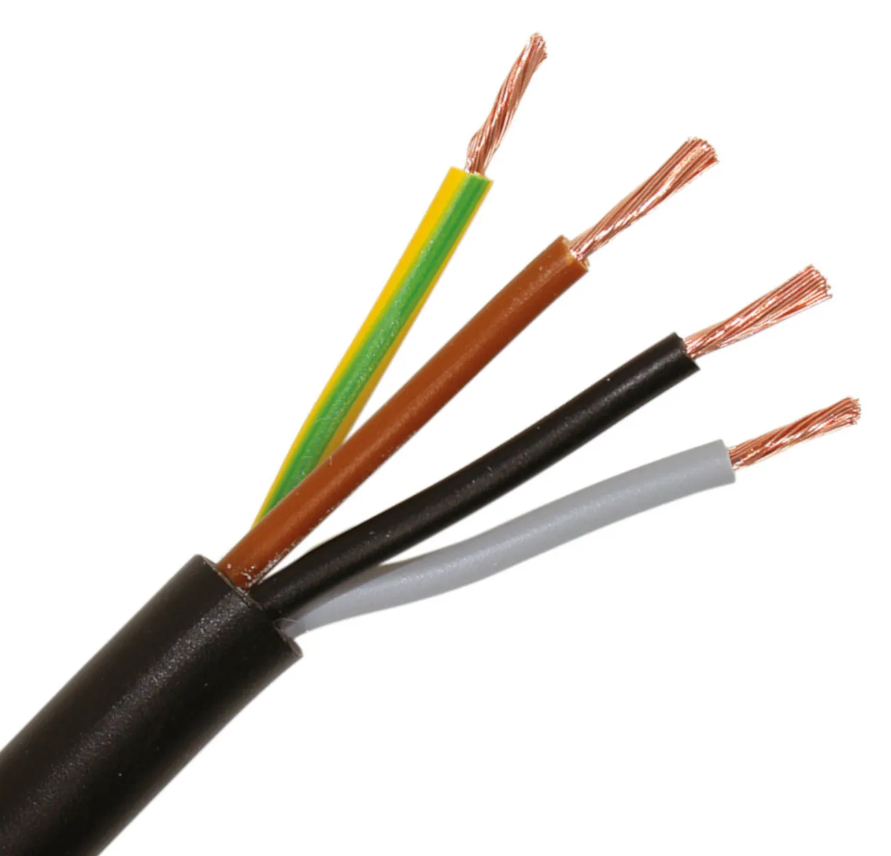 [137646] Netledning 4x1,00mm², sort