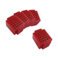 Micro-breadboard, 25 kontakter, RØD, 5 stk. | B2C