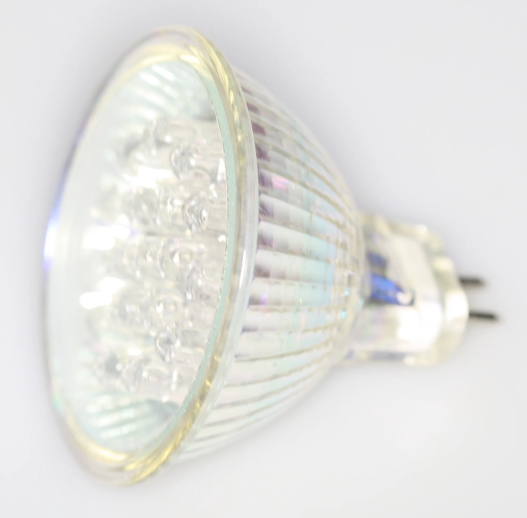 [137802] Lysdiodelampe i MR-16 hus m/18 LED's, blå