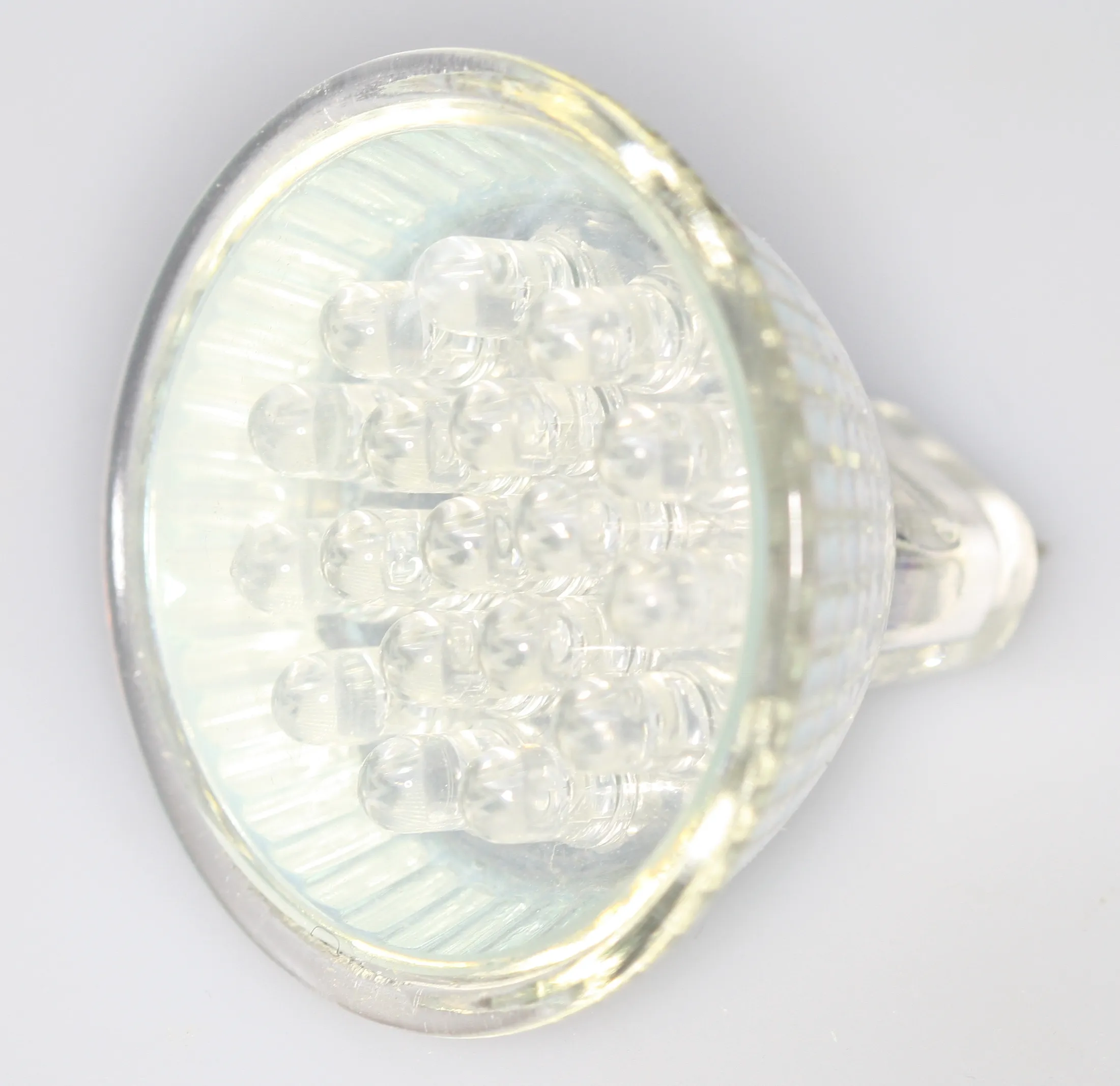 [137803] Lysdiodelampe i MR-16 hus m/18 LED's, gul